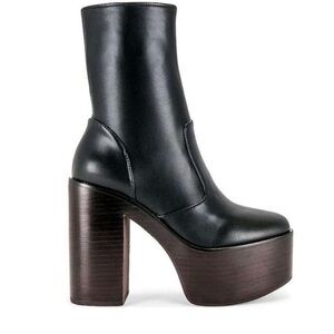 Jeffrey Campbell MEXIQUE-2 Mega Platform Heel Ankle Booties in Black, size 7.5